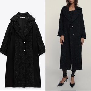 Zara limited edition combination coat